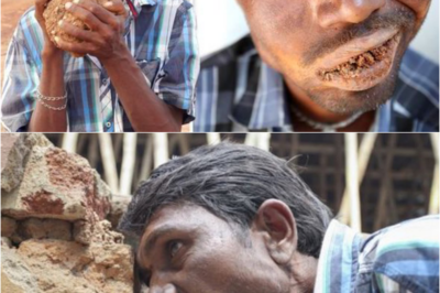 S – WATCH: Incredible footage of man addicted to eating GRAVEL and BRICKS